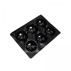 Jelenítse meg a gyümölcs tálcát 388*282*55 mm 6 hornyok